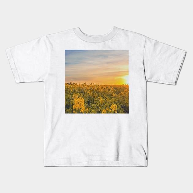 Beautiful Sunset Kids T-Shirt by Nature-Arts